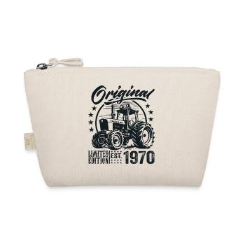 Original 1970 Geburtstag 1970 Farmer Traktor - Bio-Täschchen - Natur - Vorne