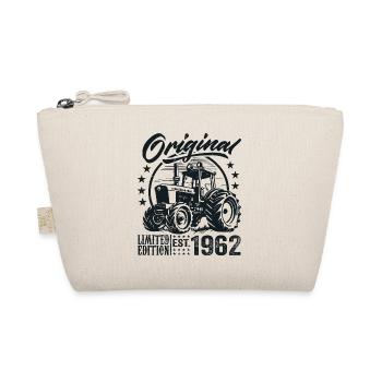 Original 1962 Geburtstag 1962 Farmer Traktor - Bio-Täschchen - Natur - Vorne
