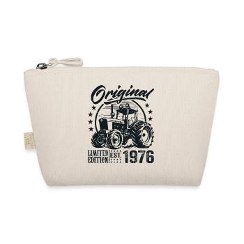 Original 1976 Geburtstag 1976 Farmer Traktor - Bio-Täschchen - Natur - Vorne