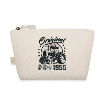 Original 1955 Geburtstag 1955 Farmer Traktor - Bio-Täschchen - Natur - Vorne