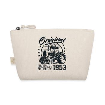 Original 1953 Birthday 1953 Farmer Tractor - Organic Pouch - nature - Front