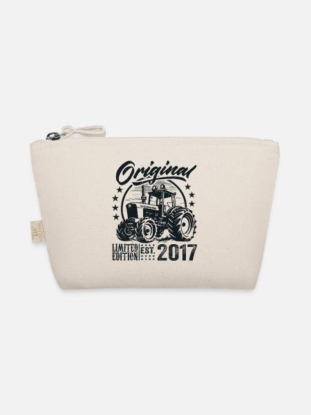 Original 2017 Anniversary 2017 Farmer Tractor - Organic Pouch - nature - Front