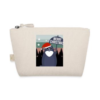 Merry Christmas Cat - Organic Pouch - nature - Front