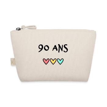 90 ANS. 90e ANNIVERSAIRE. ANNIVERSAIRE 90 ANS. 90 - Trousse biologique - nature - Devant