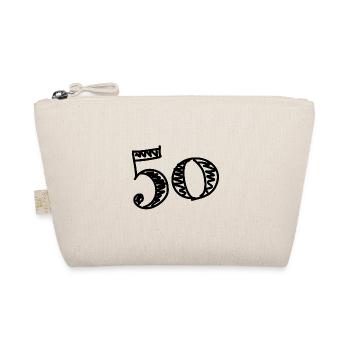 50 JAHRE. 50-jähriges Jubiläum. GEBURTSTAG 50 JAHRE. 50 - Bio-Täschchen - Natur - Vorne