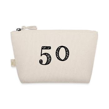 50 JAHRE. 50-jähriges JUBILÄUM. JUBILÄUM 50 JAHRE. 50 - Bio-Täschchen - Natur - Vorne