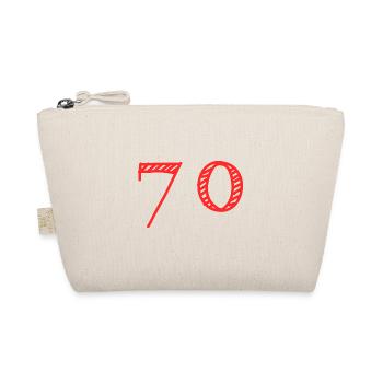 70 JAHRE. 70-jähriges JUBILÄUM. JUBILÄUM 70 JAHRE. 70 - Bio-Täschchen - Natur - Vorne