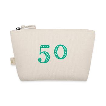 50 JAHRE. 50-jähriges JUBILÄUM. JUBILÄUM 50 JAHRE. 50 - Bio-Täschchen - Natur - Vorne