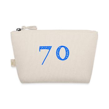 70 JAHRE. 70-jähriges JUBILÄUM. JUBILÄUM 70 JAHRE. 70 - Bio-Täschchen - Natur - Vorne