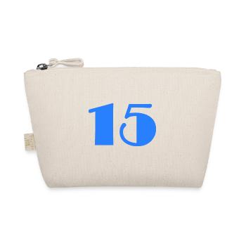 15. 15 JAHRE. 15-jähriges Jubiläum. GEBURTSTAG 15 JAHRE. - Bio-Täschchen - Natur - Vorne