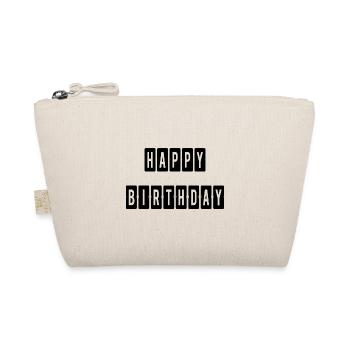 HAPPY BIRTHDAY. HAPPY BIRTHDAY. ANNIVERSARY. - Organic Pouch - nature - Front