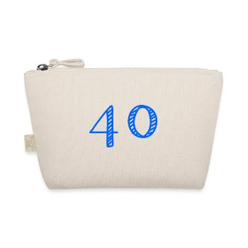 40 ANS. 40e ANNIVERSAIRE. ANNIVERSAIRE 40 ANS. 40 - Trousse biologique - nature - Devant
