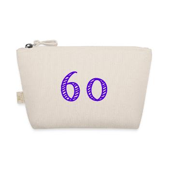 60 YEARS. 60TH ANNIVERSARY. BIRTHDAY 60 YEARS. 60 - Organic Pouch - nature - Front