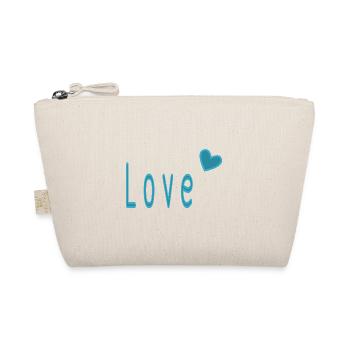 VALENTINSTAG. ICH LIEBE DICH. ICH LIEBE DICH. LIEBE. LIEBE - Bio-Täschchen - Natur - Vorne