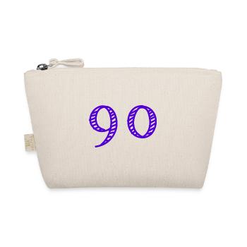 90 JAHRE. 90-JÄHRIGES JUBILÄUM. GEBURTSTAG 90 JAHRE. JAHR - Bio-Täschchen - Natur - Vorne