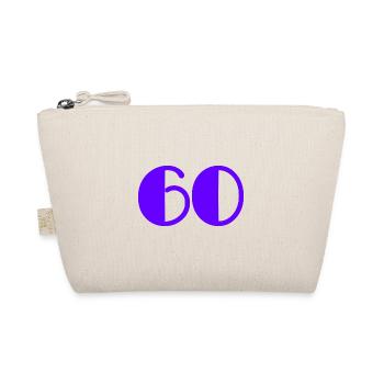 60 YEARS. 60TH ANNIVERSARY. BIRTHDAY 60 YEARS. 60 - Organic Pouch - nature - Front