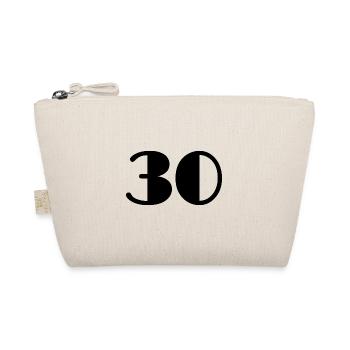 30 ANS. 30. 30e ANNIVERSAIRE. ANNIVERSAIRE 30 ANS - Trousse biologique - nature - Devant