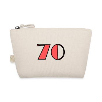 70. 70 JAHRE. 70-JÄHRIGES JUBILÄUM. GEBURTSTAG 70 JAHRE. - Bio-Täschchen - Natur - Vorne