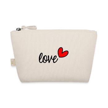 LIEBE. GERADE VERHEIRATET. VALENTINSTAG. JUNGGESELLINNENABSCHIED - Bio-Täschchen - Natur - Vorne