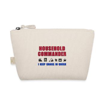 Household commander – I keep chaos in check - Organic Pouch - nature - Front