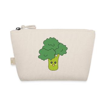 Kawaii Brokkoli Gemüse vegan - Bio-Täschchen - Natur - Vorne
