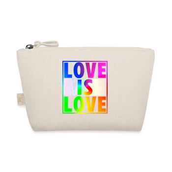 Chemise LGBT Love is Love - Célébrez la diversité - Trousse biologique - nature - Devant