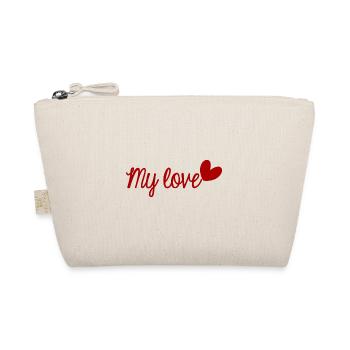 LOVE. I LOVE YOU. SAINT VALENTIN. EVJF. JE T'AIME. - Trousse biologique - nature - Devant