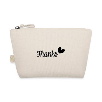 THANK YOU. THANKS. THANK YOU. ANNIVERSARY. BIRTH. - Organic Pouch - nature - Front