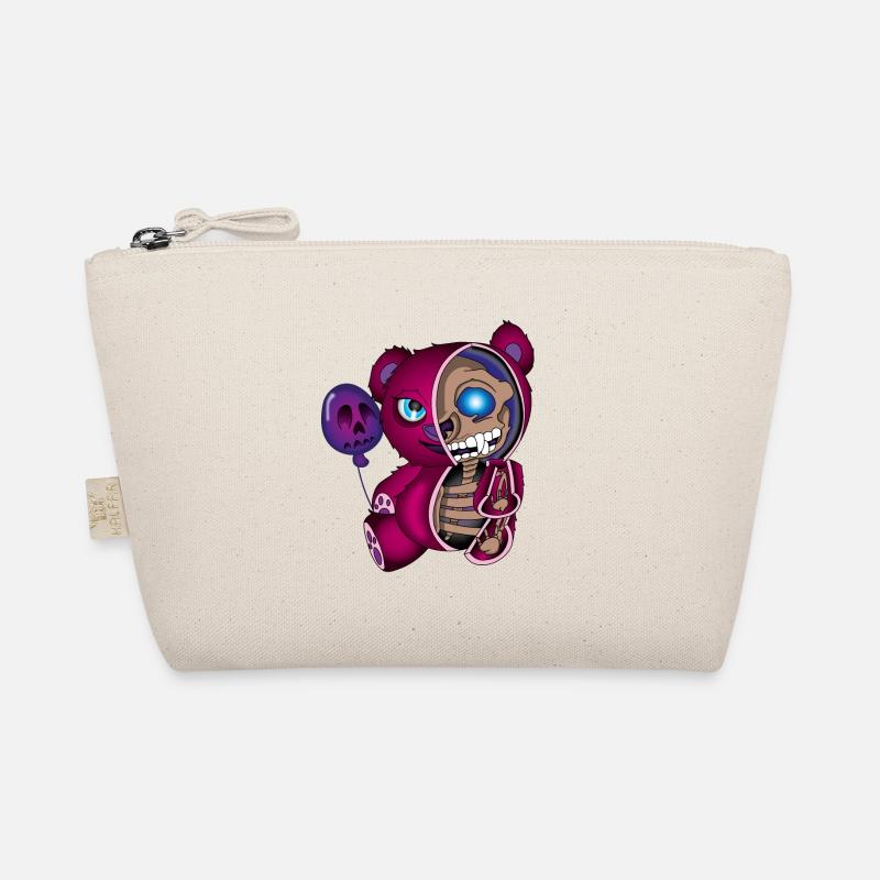 Skull Teddy bear Skelett Halloween Geschenkidee Bio-Täschchen