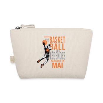 birthday basketball gift dad basketballer may - Organic Pouch - nature - Front