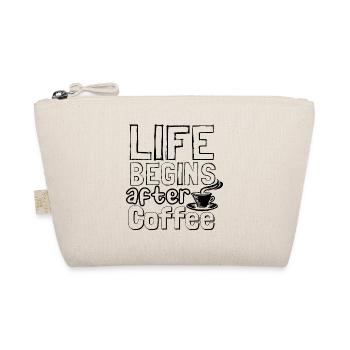 Life begins after coffee - Organic Pouch - nature - Front