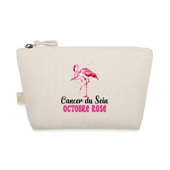 Flamant Rose Cancer Du Sein Octobre Rose - Trousse biologique - nature - Devant