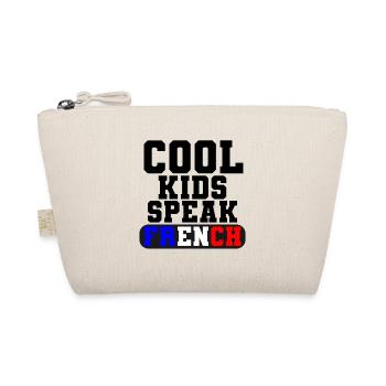 French language Cool Kids Speak Gift for France - Organic Pouch - nature - Front