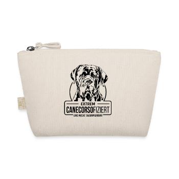 CANECORSOFIZIERT Cane Corso Hunde Spruch Wilsigns - Bio-Täschchen - Natur - Vorne