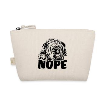 RIESENSCHNAUZER Nope Hundespruch Hunde Spruch - Bio-Täschchen - Natur - Vorne