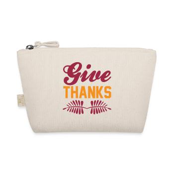 give thanks - Bio-Täschchen - Natur - Vorne