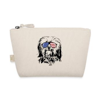 HAVANESE America Flag Dog Dogs Glasses Wilsigns - Organic Pouch - nature - Front