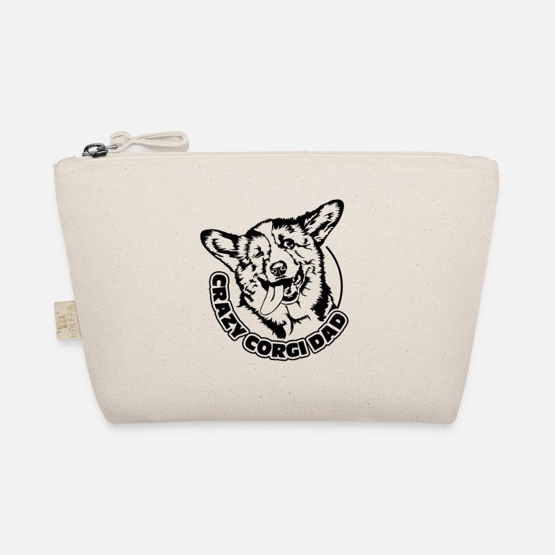 CRAZY CORGI DAD funny Welsh Corgi Wilsigns Organic Pouch
