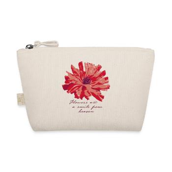 Flowers are a smile from heaven - Bio-Täschchen - Natur - Vorne