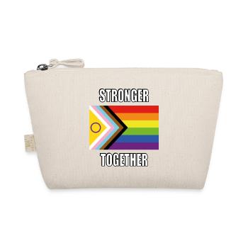 Gemeinsam stärker inklusive Pride-Flagge - Bio-Täschchen - Natur - Vorne