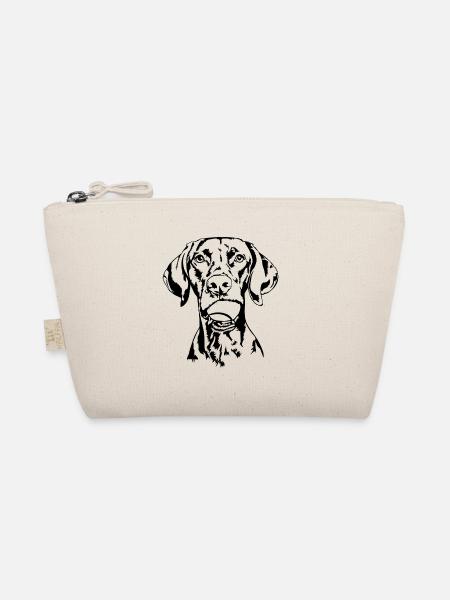 Vizsla Ball Balljunkie Hunde Wilsigns - Bio-Täschchen - Natur - Vorne