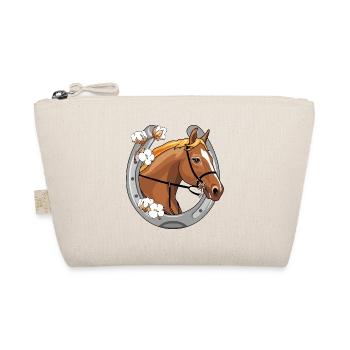 Tête de cheval avec une crinière rouge dans un cadre - Trousse biologique - nature - Devant