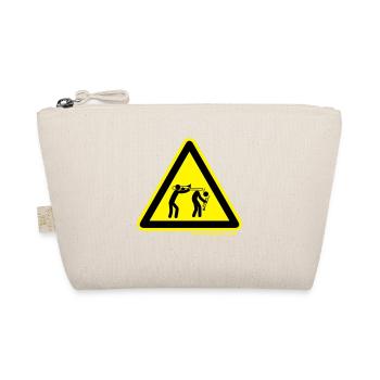 Gefahrenschild Posaune - Bio-Täschchen - Natur - Vorne