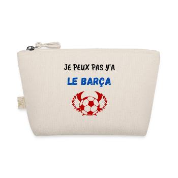 Je peux pas y'a le barça Barcelone Football - Trousse biologique - nature - Devant