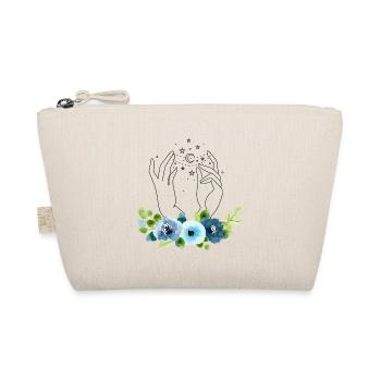 sparkle flower hands - Bio-Täschchen - Natur - Vorne