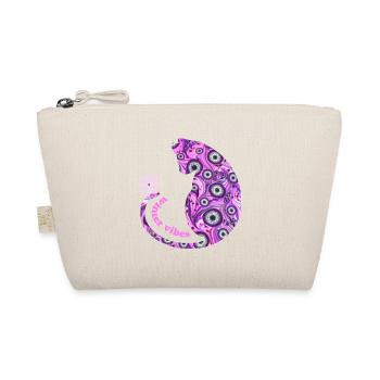 Cat with snowflake E 6 - Organic Pouch - nature - Front