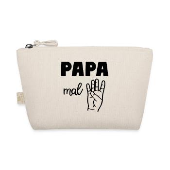 Papa mal Vier Vater - Bio-Täschchen - Natur - Vorne