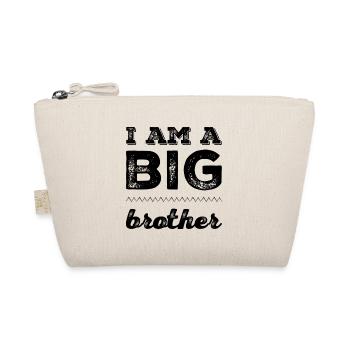 I am a BIG brother - Bio-Täschchen - Natur - Vorne