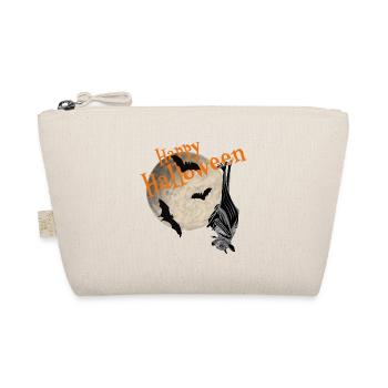 Happy Halloween Bat Moon - Organic Pouch - nature - Front
