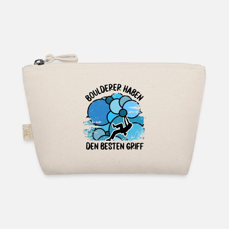 Vintage Bouldern Boulderer Klettern Kletterer Bio-Täschchen